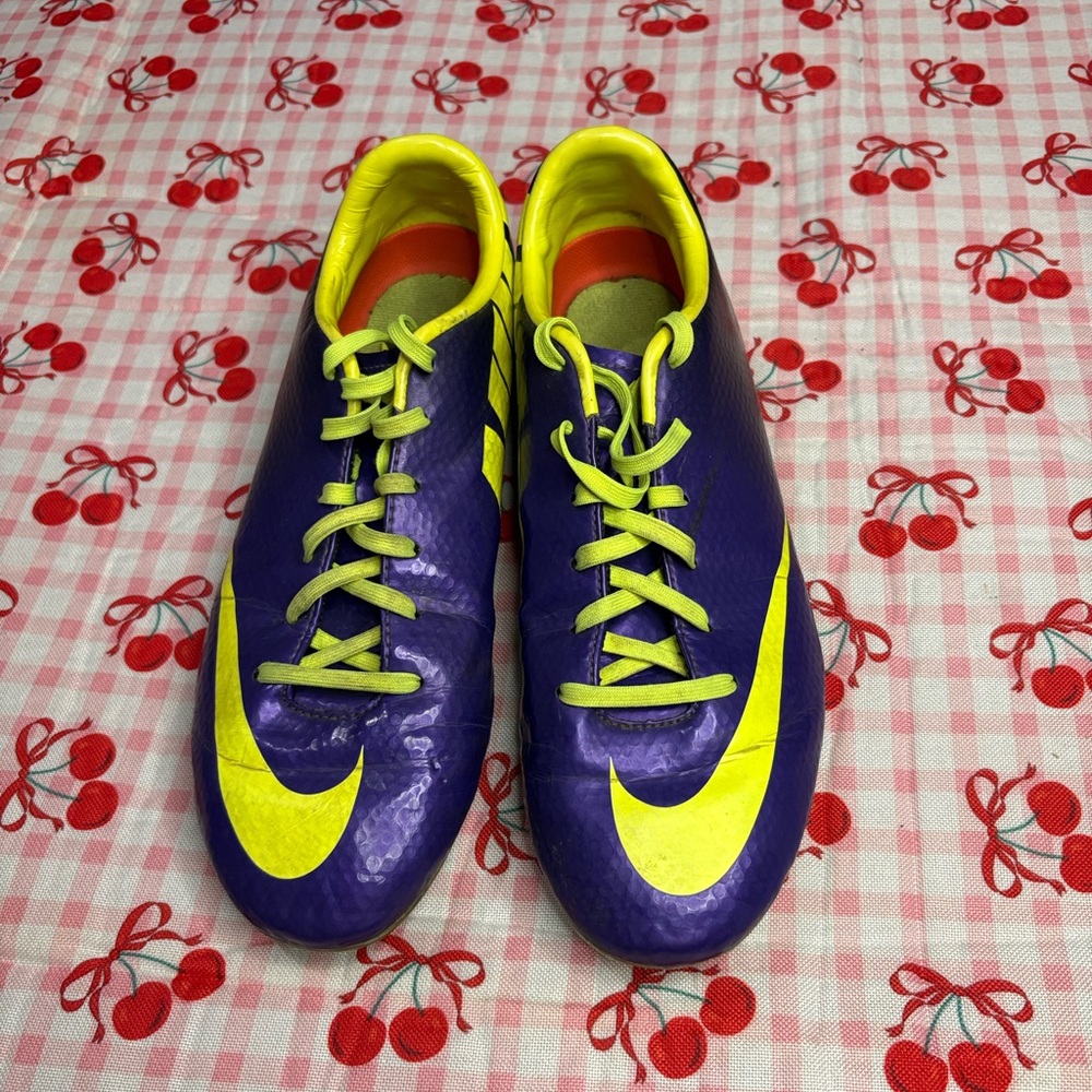Nike Yellow and Red Athletic Shoes